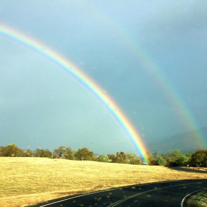 Two rainbows for our two early miscarriages